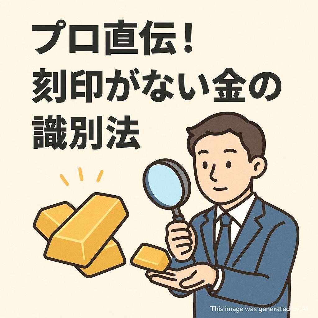 プロ直伝！刻印がない金の識別法