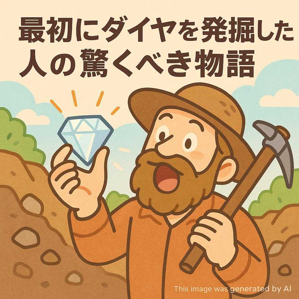 最初にダイヤを発掘した人の驚くべき物語