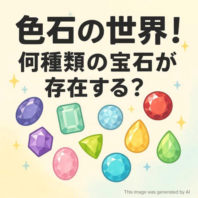 色石の世界！何種類の宝石が存在する？