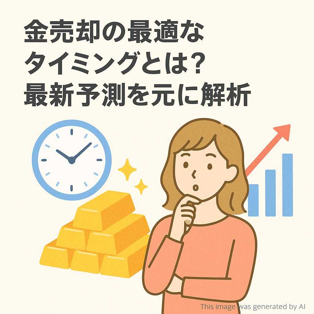 金売却の最適なタイミングとは？最新予測を元に解析