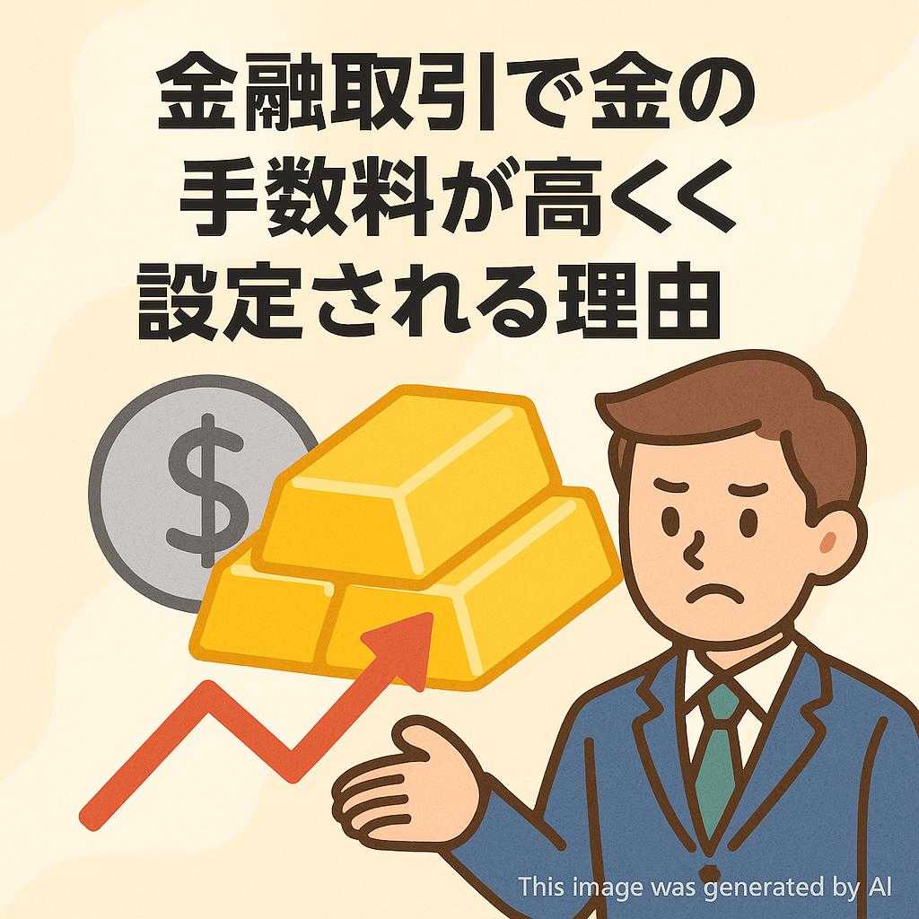 金融取引で金の手数料が高く設定される理由