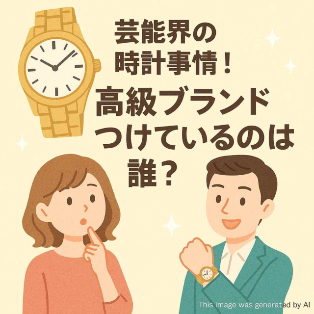 芸能界の時計事情！高級ブランドつけているのは誰？