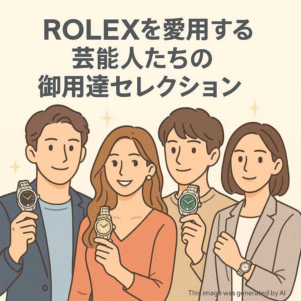 ROLEXを愛用する芸能人たちの御用達セレクション