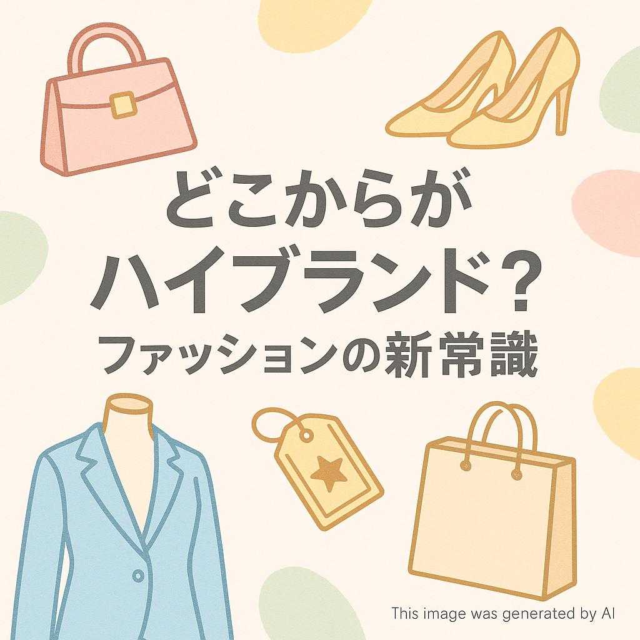 どこからがハイブランド？ファッションの新常識