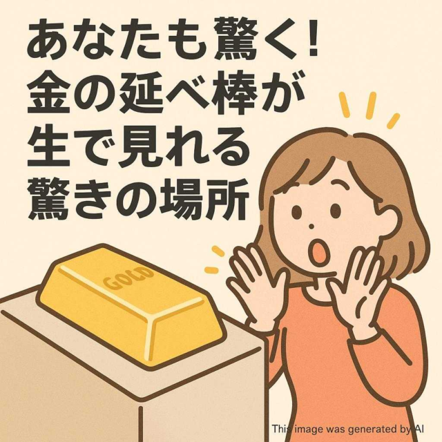あなたも驚く！金の延べ棒が生で見れる驚きの場所