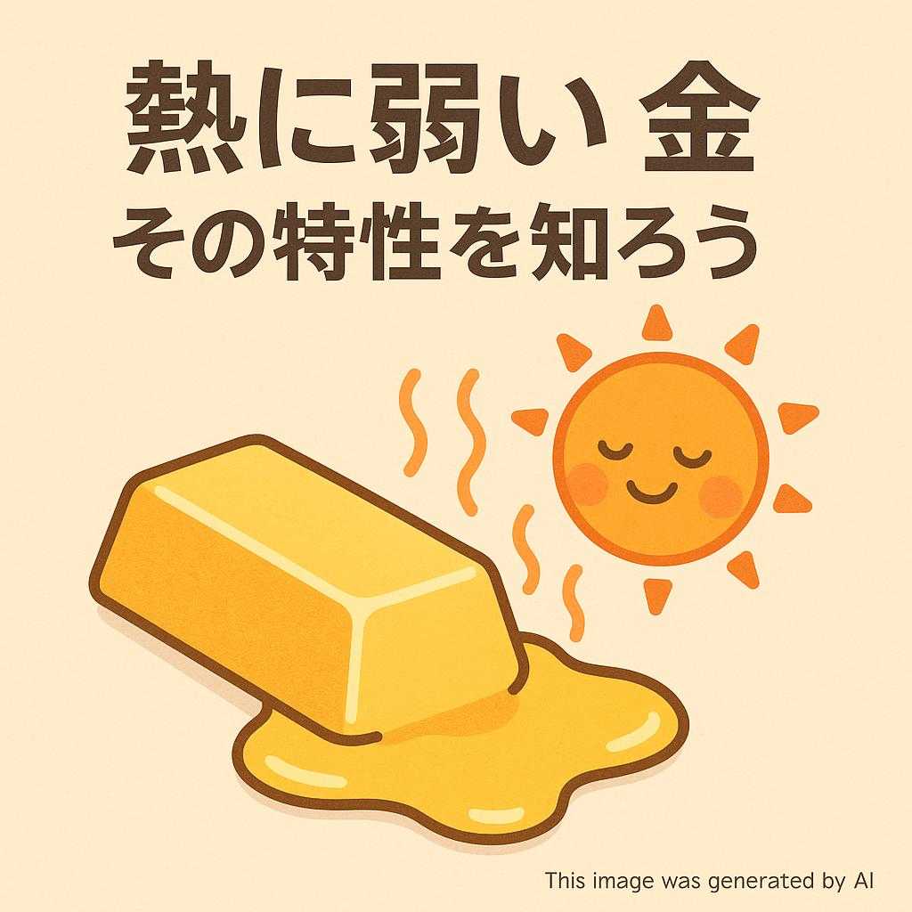熱に弱い金 その特性を知ろう