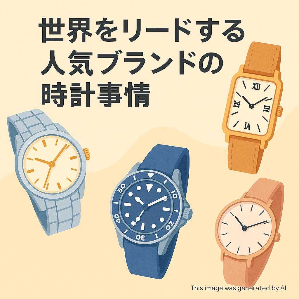 世界をリードする人気ブランドの時計事情