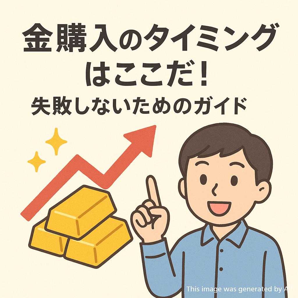 金購入のタイミングはここだ！失敗しないためのガイド