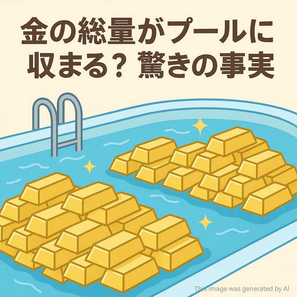 金の総量がプールに収まる? 驚きの事実