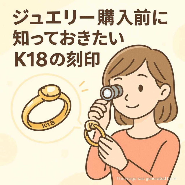 ジュエリー購入前に知っておきたいK18の刻印