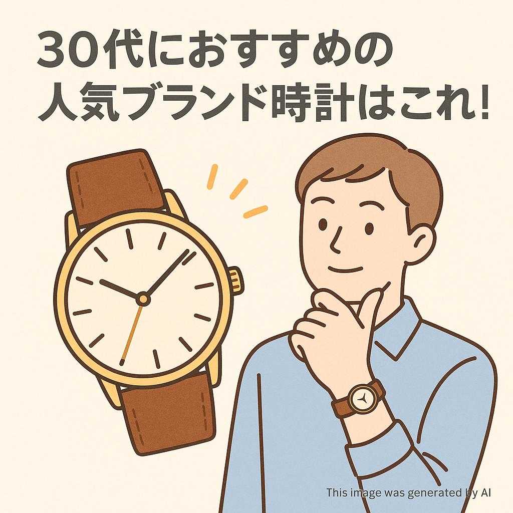 30代におすすめの人気ブランド時計はこれ！