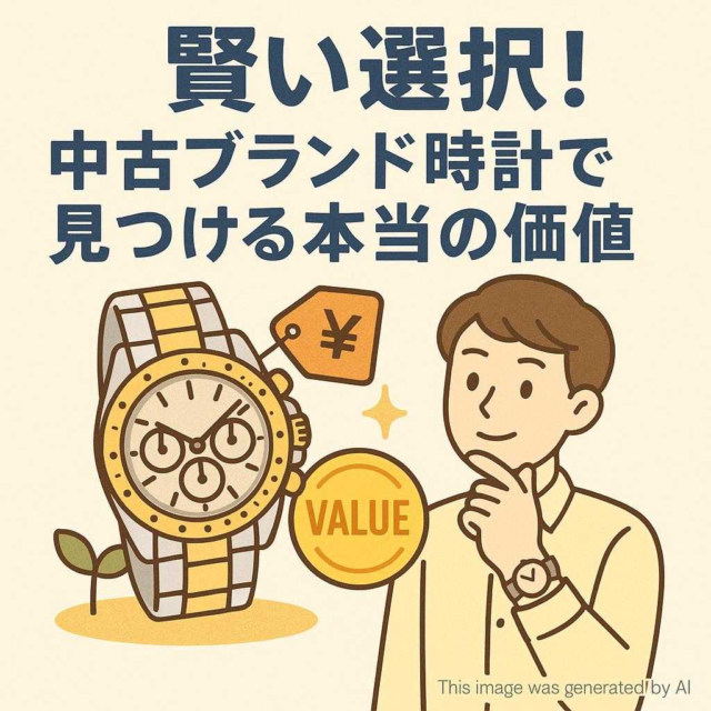 賢い選択！中古ブランド時計で見つける本当の価値
