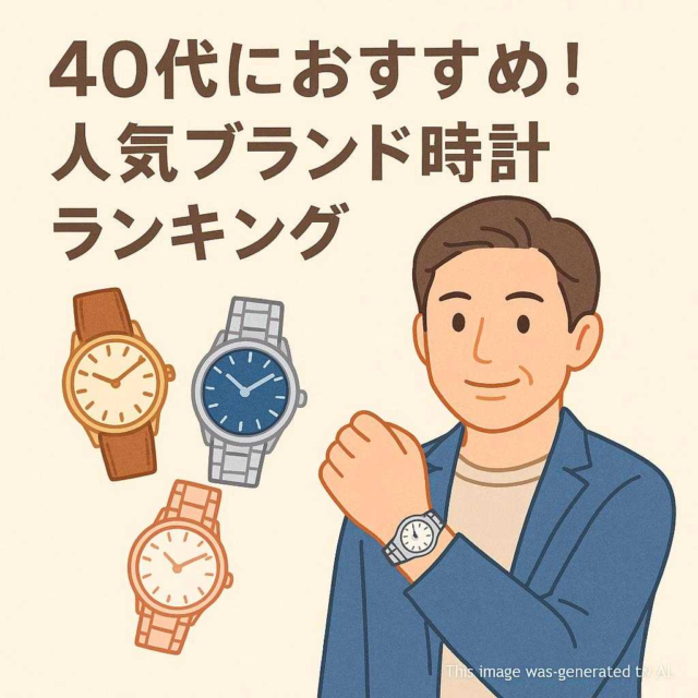 40代におすすめ！人気ブランド時計ランキング