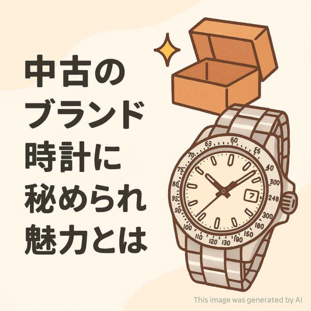 中古のブランド時計に秘められた魅力とは