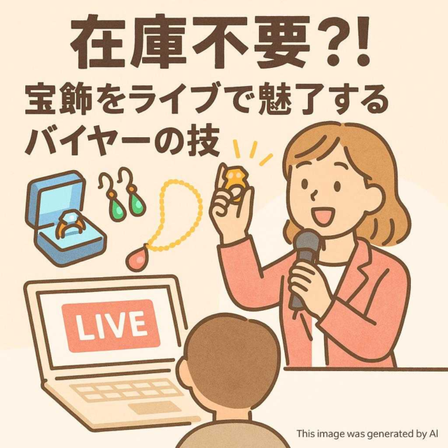 在庫不要?! 宝飾をライブで魅了するバイヤーの技