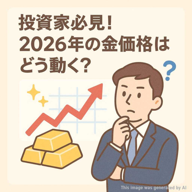 投資家必見！2026年の金価格はどう動く？