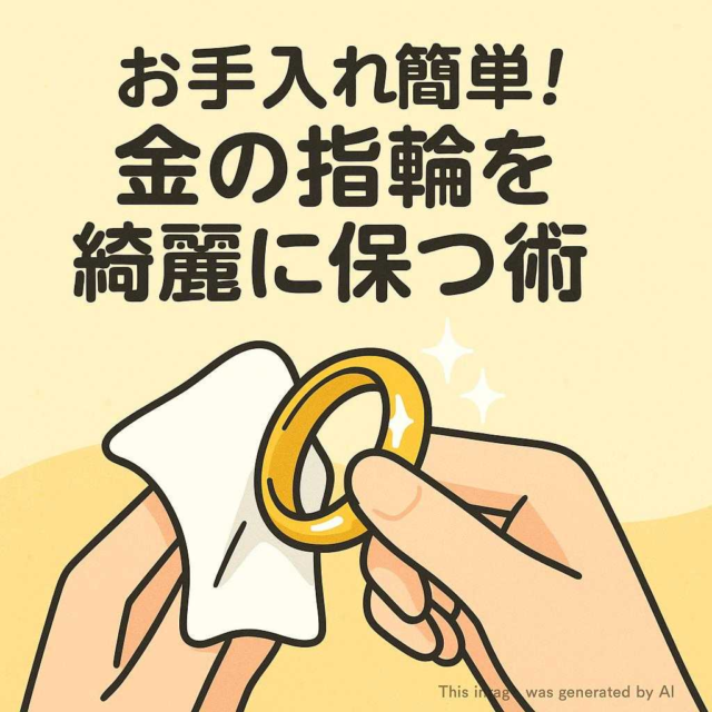 お手入れ簡単！金の指輪を綺麗に保つ術