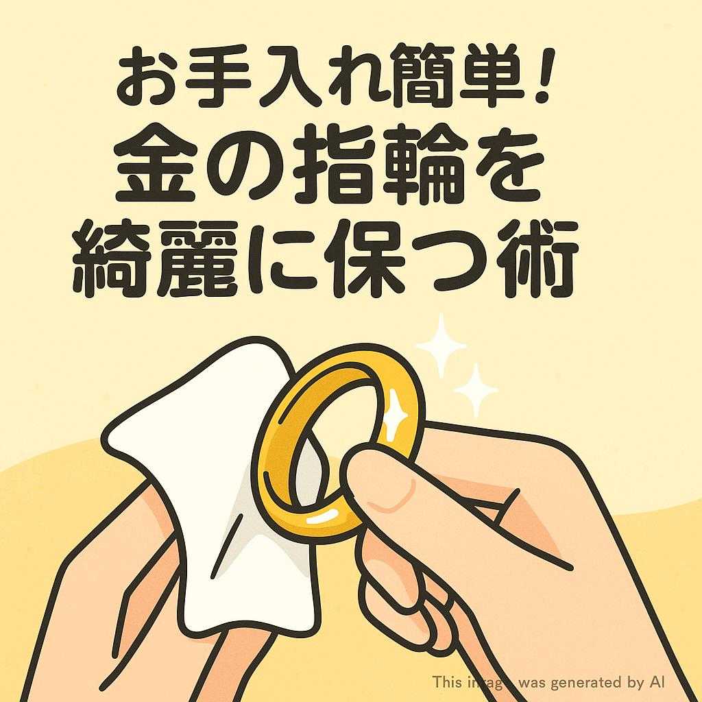 お手入れ簡単!金の指輪を綺麗に保つ術