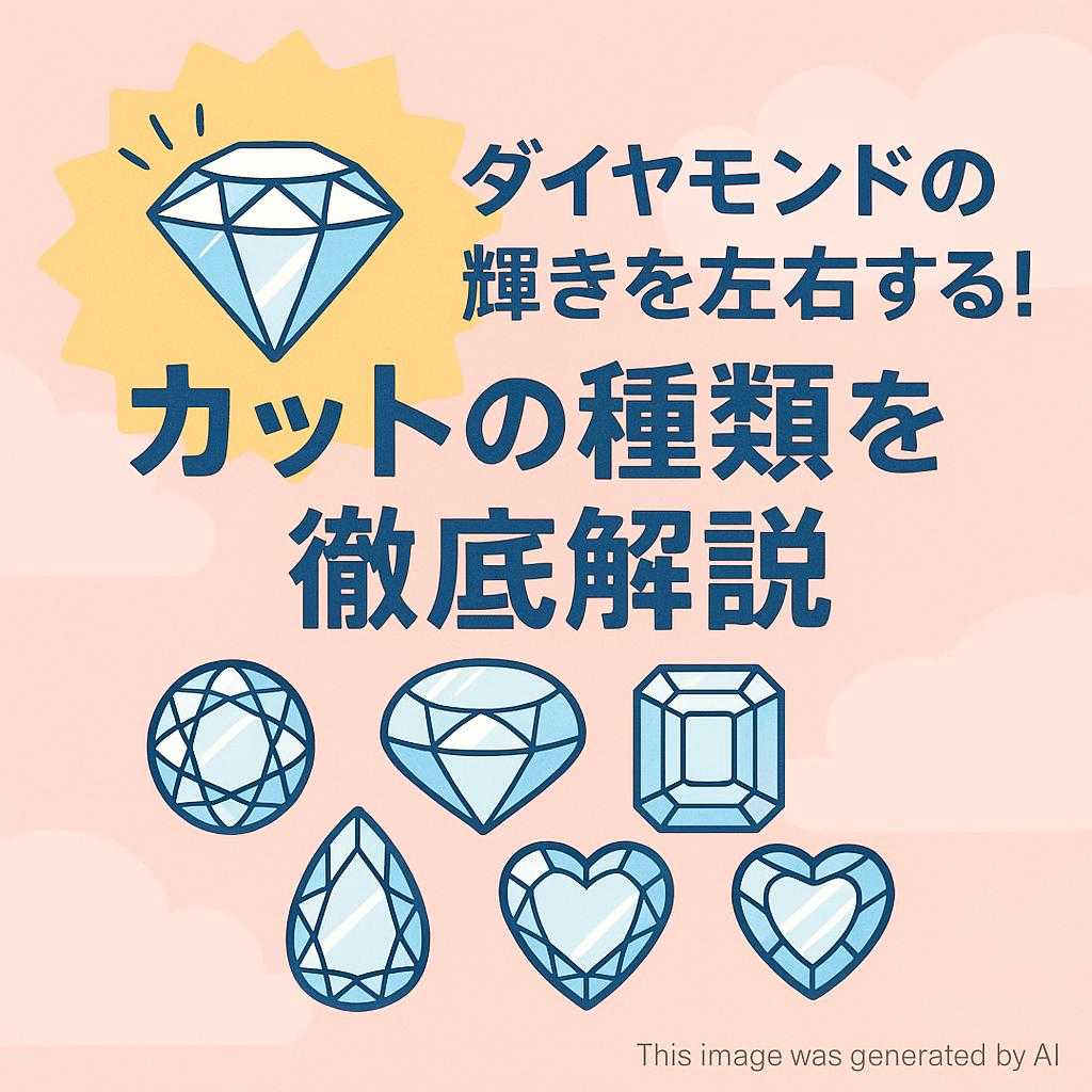ダイヤモンドの輝きを左右する！カットの種類を徹底解説