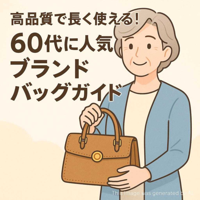 高品質で長く使える！60代に人気のブランドバッグガイド