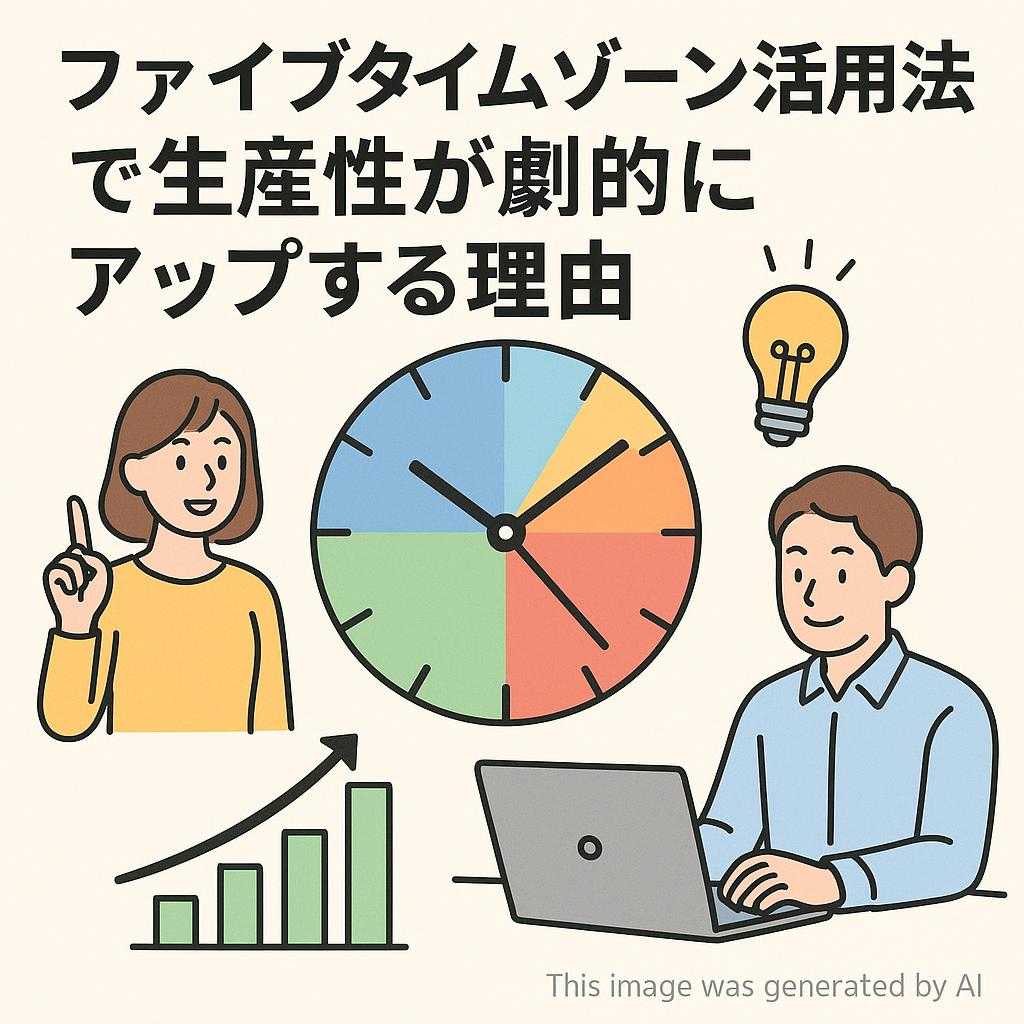 ファイブタイムゾーン活用法で生産性が劇的にアップする理由