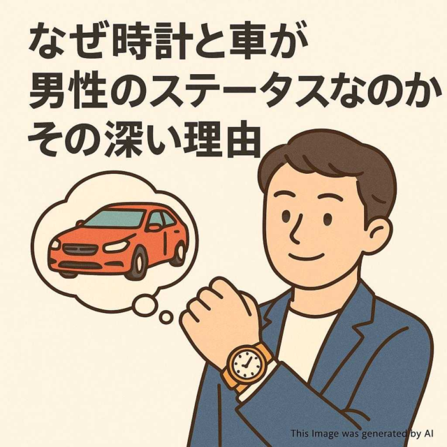 なぜ時計と車が男性のステータスなのか？その深い理由