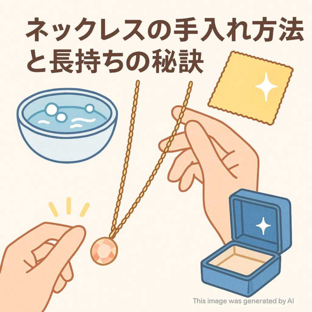 ネックレスのお手入れ方法と長持ちの秘訣