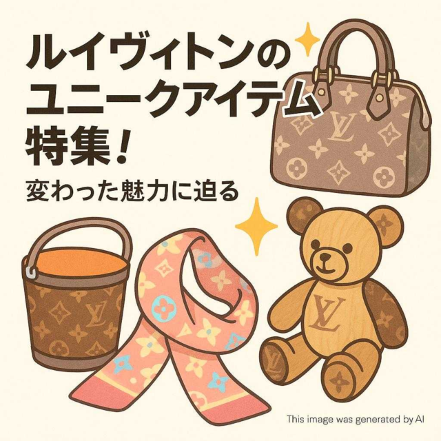ルイヴィトンのユニークアイテム特集！変わった魅力に迫る