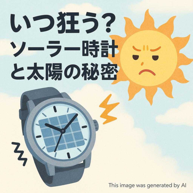 いつ狂う？ソーラー時計と太陽の秘密