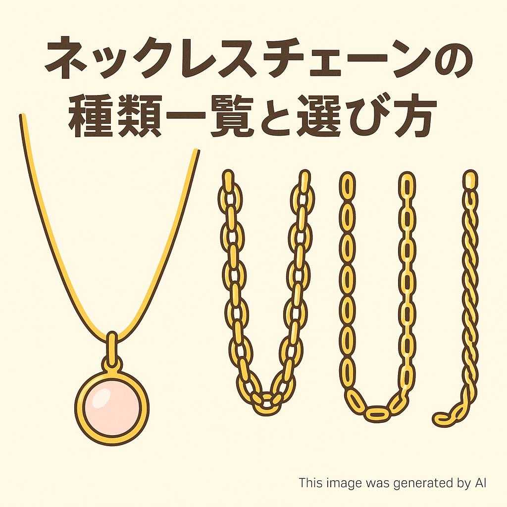 ネックレスチェーンの種類一覧と選び方
