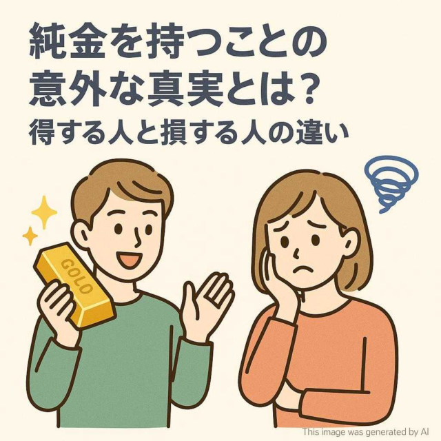 純金を持つことの意外な真実とは？得する人と損する人の違い