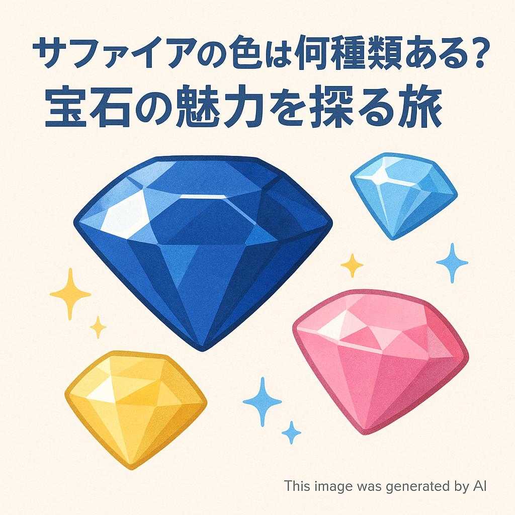 サファイアの色は何種類ある？宝石の魅力を探る旅