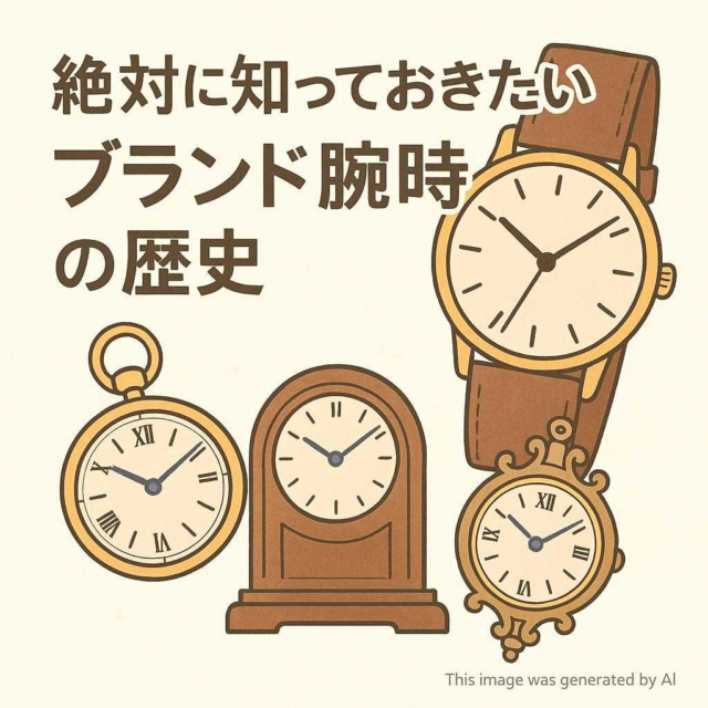 絶対に知っておきたいブランド腕時計の歴史