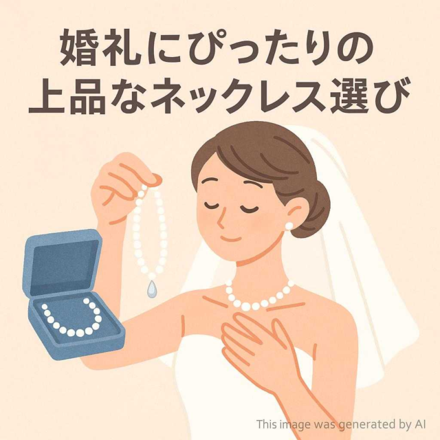 婚礼にぴったりの上品なネックレス選び