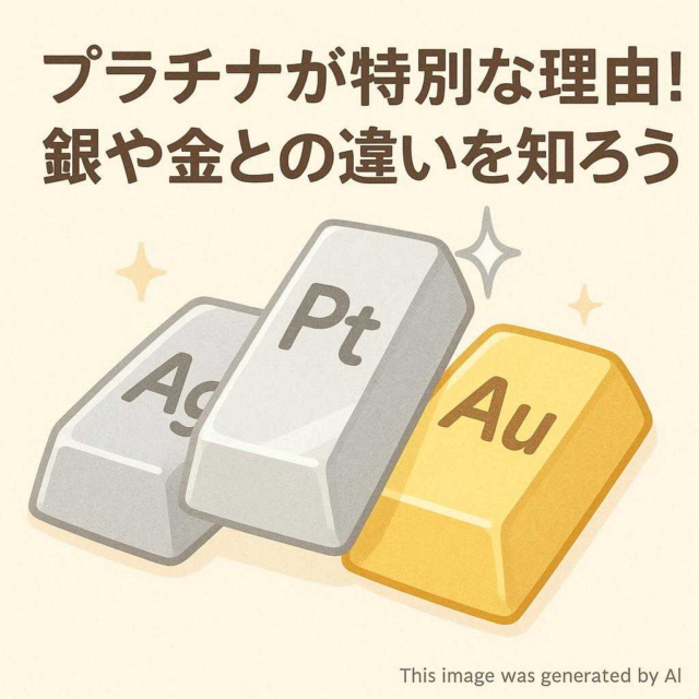 プラチナが特別な理由！銀や金との違いを知ろう