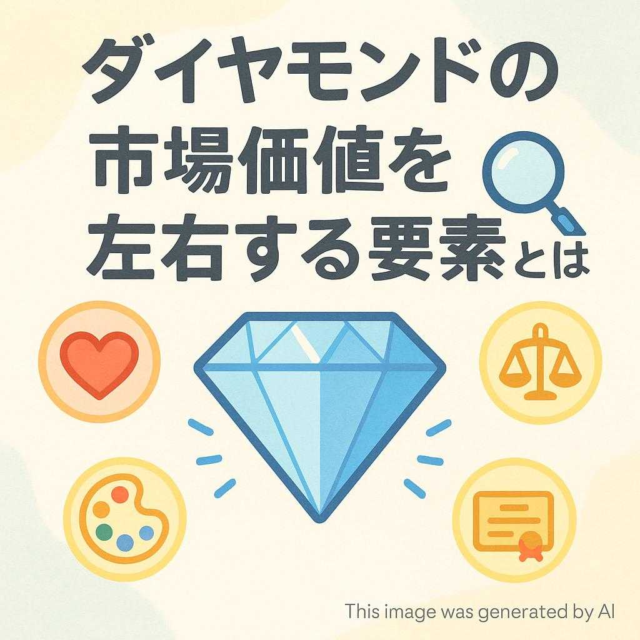ダイヤモンドの市場価値を左右する要素とは