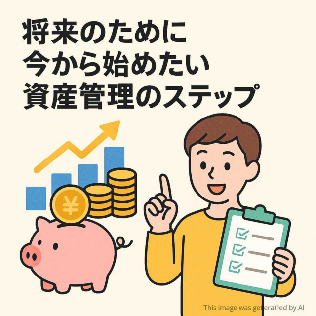 将来のために今から始めたい資産管理のステップ
