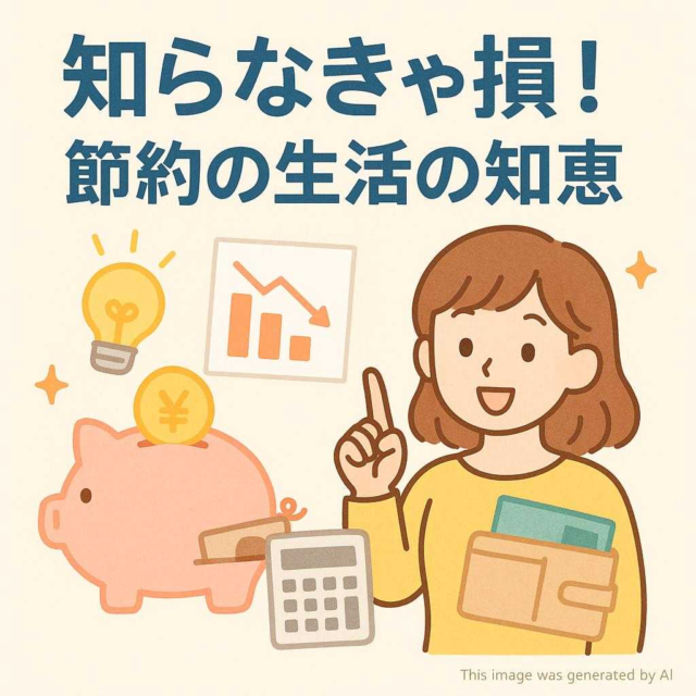 知らなきゃ損！節約の生活の知恵