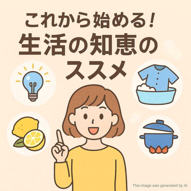 これから始める！生活の知恵のススメ