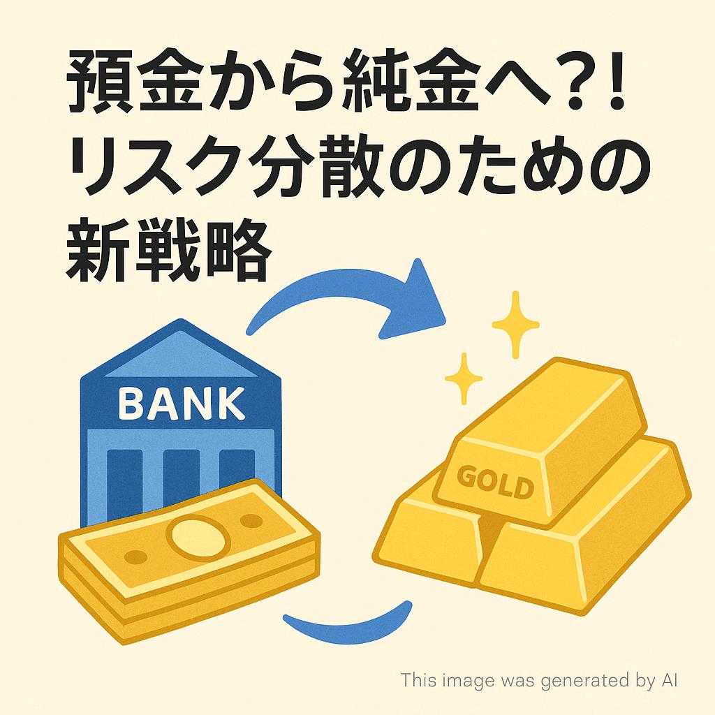 預金から純金へ?! リスク分散のための新戦略