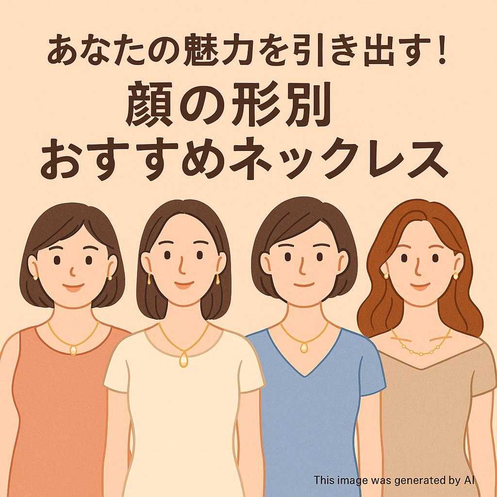 あなたの魅力を引き出す！顔の形別おすすめネックレス