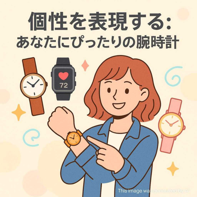 個性を表現する: あなたにぴったりの腕時計