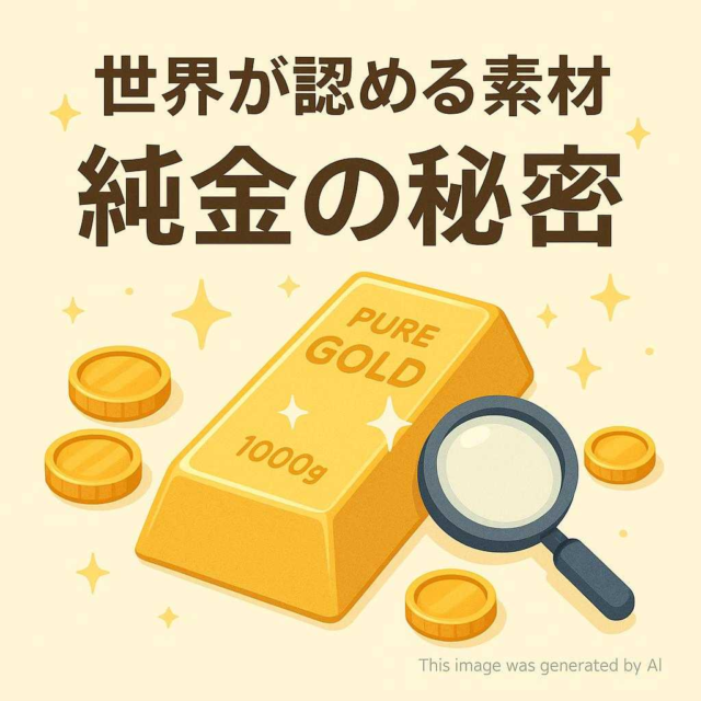 世界が認める素材 純金の秘密