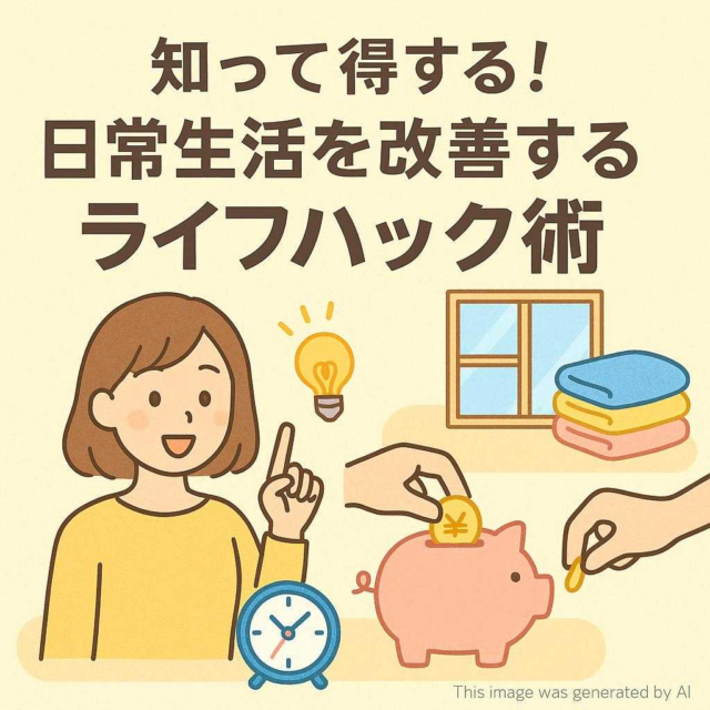 知って得する！日常生活を改善するライフハック術