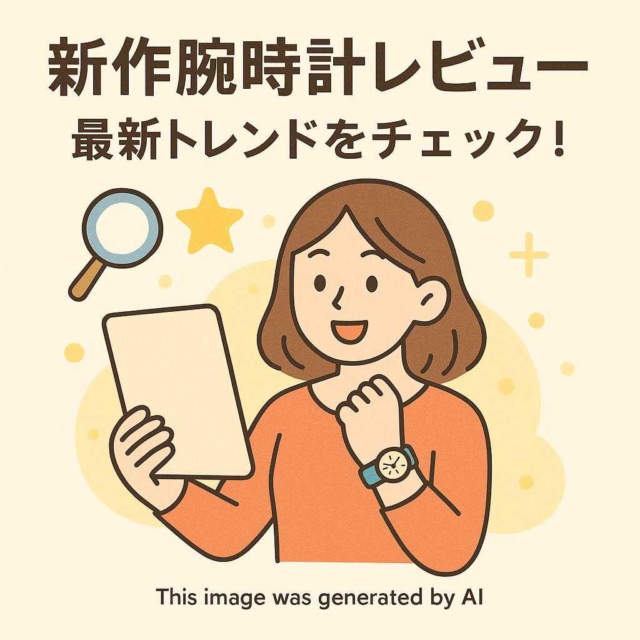 新作腕時計レビュー・最新トレンドをチェック！