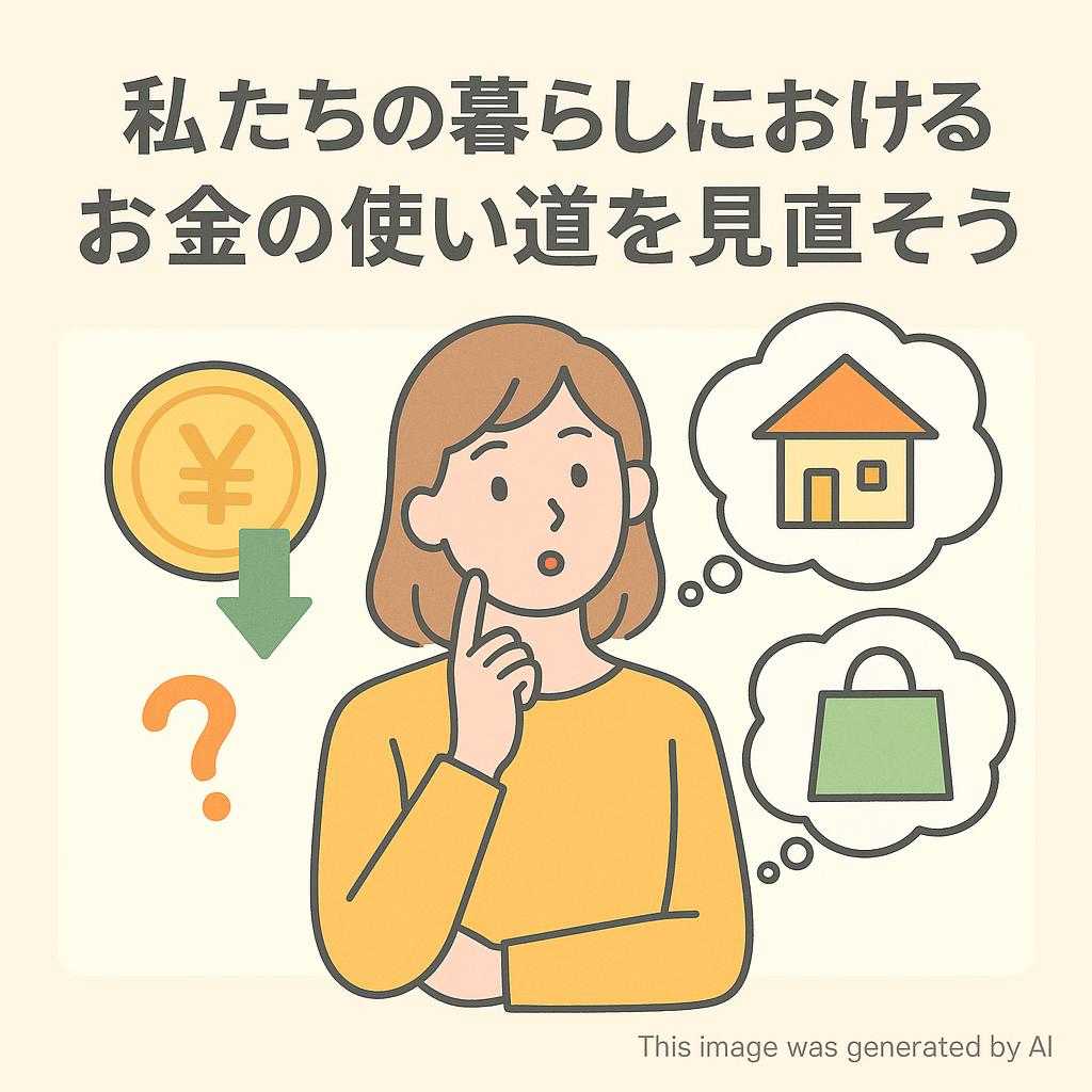 私たちの暮らしにおけるお金の使い道を見直そう