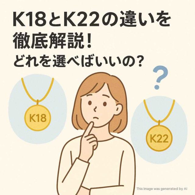 K18とK22の違いを徹底解説！どれを選べばいいの？