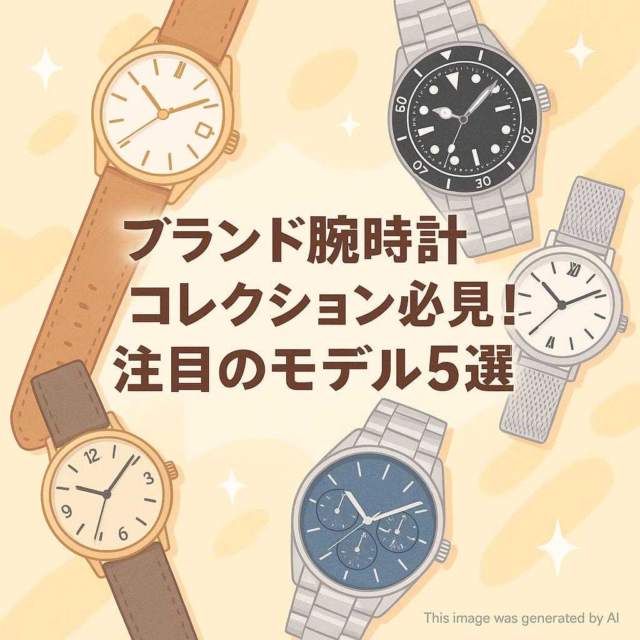 ブランド腕時計コレクション必見！注目のモデル5選