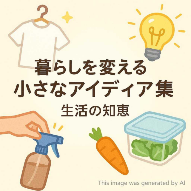 暮らしを変える小さなアイディア集〜生活の知恵〜