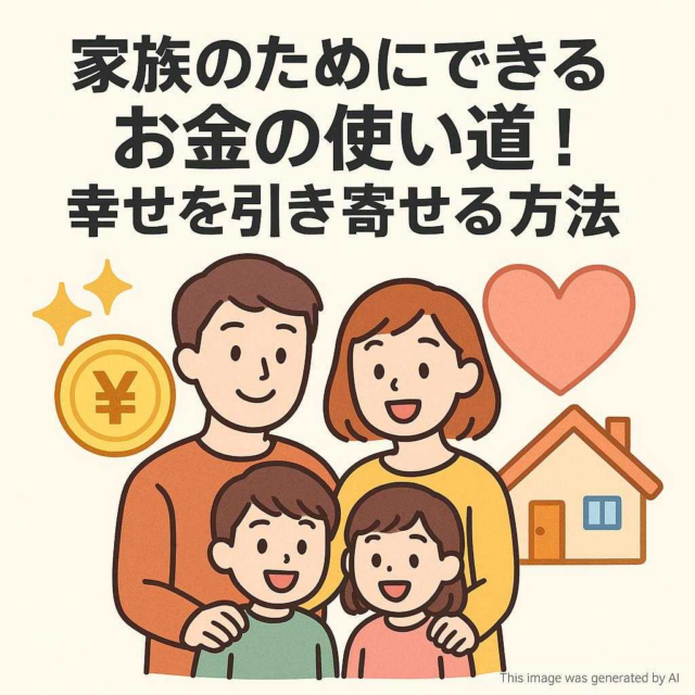 家族のためにできるお金の使い道！幸せを引き寄せる方法